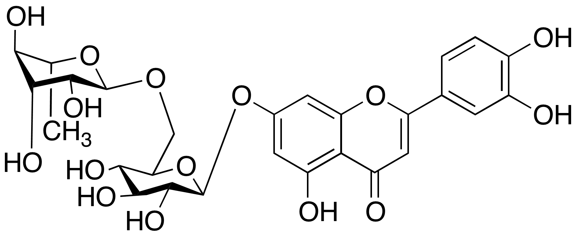 	Luteolin 7-O-Rutinoside - Chemical structure and product image