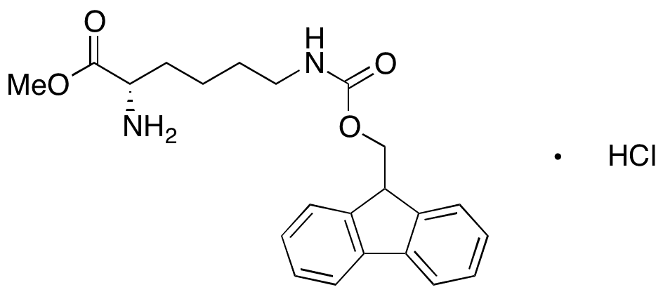 	H-Lys(Fmoc)-OMe Hydrochloride - Chemical structure and product image