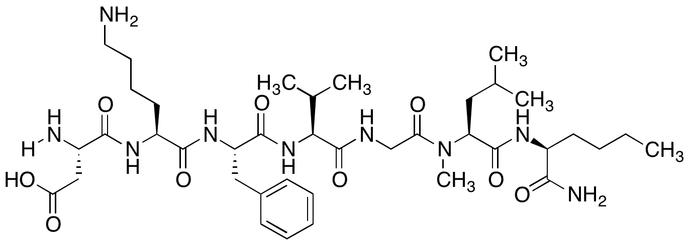 	[Lys5,â€‹MeLeu9,â€‹Nle10]â€‹-â€‹Neurokinin A (4-10) Fragment - Chemical structure and product image