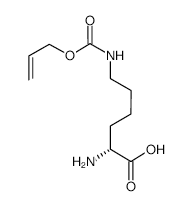 	H-D-Lys(alloc)-oh - Chemical structure and product image