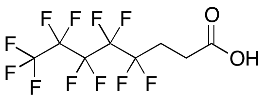 2H,2H,3H,3H-Perfluorooctanoic Acid  - Chemical structure and product image