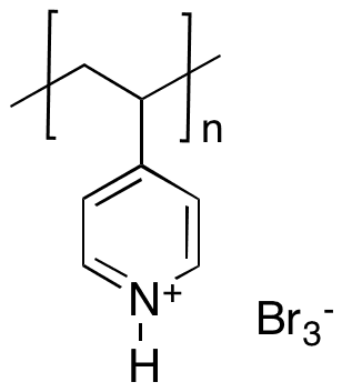 Poly(4-vinylpyridinium tribromide) - Chemical structure and product image