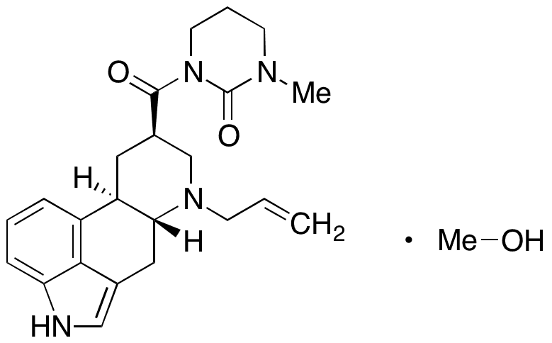 1-[6-(2-propenyl)-ergoline-8β-carbonyl]-3-methyl-perhydropyrimidine-2-one Methanolate - Chemical structure and product image