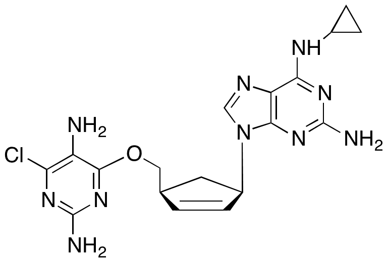 Abacavir 5’-4-Chloro-6-methylpyrimidine-2,5-diamine - Chemical structure and product image