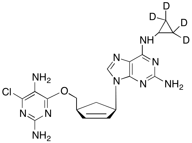 Abacavir-d4 5’-4-Chloro-6-methylpyrimidine-2,5-diamine - Chemical structure and product image