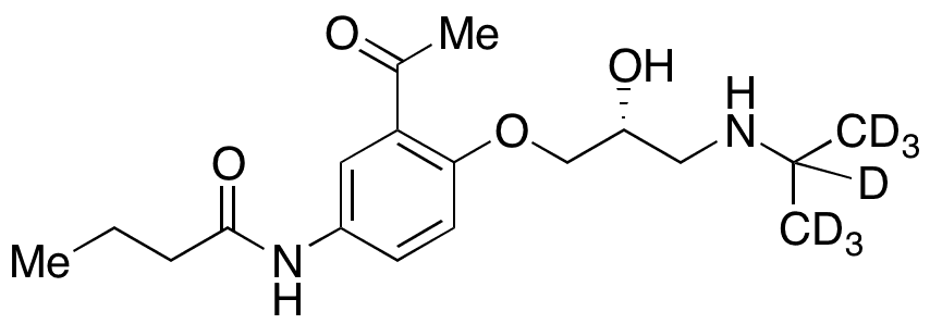  R-Acebutolol-d7 - Chemical structure and product image