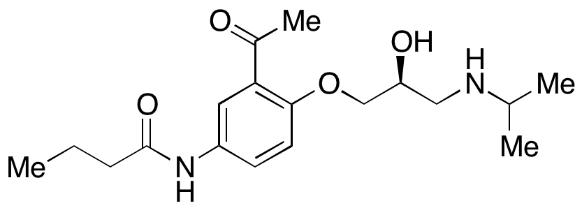  S-Acebutolol - Chemical structure and product image