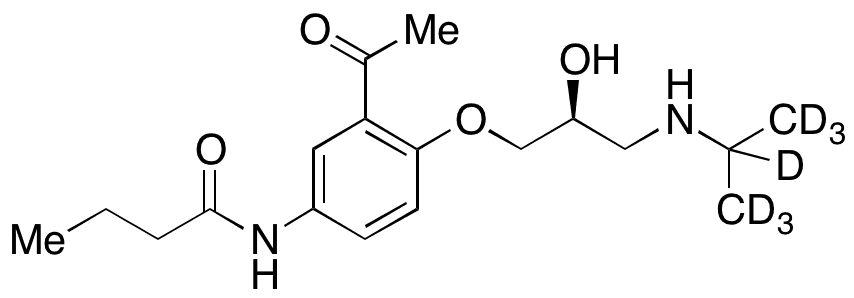  S-Acebutolol-d7 - Chemical structure and product image