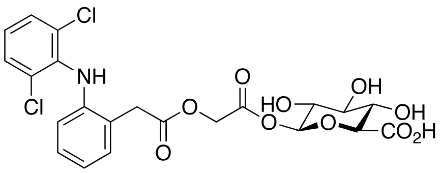 Aceclofenac Acyl-β-D-glucuronide - Chemical structure and product image