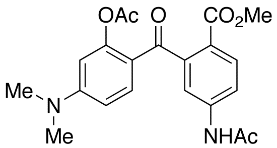  5’-Acetamido-2-acetoxy-4-dimethylamino-2’-methoxycarbonylbenzophenone - Chemical structure and product image