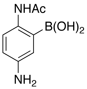  2-Acetamido-5-aminophenylboronic Acid - Chemical structure and product image