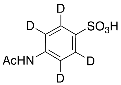  4-Acetamidobenzenesulfonic Acid-d4 (Major) - Chemical structure and product image