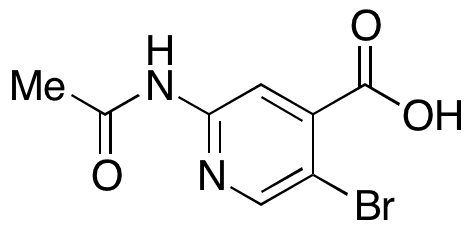  2-Acetamido-5-bromoisonicotinic Acid - Chemical structure and product image