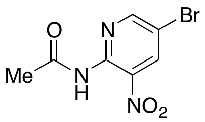  2-Acetamido-5-bromo-3-nitropyridine - Chemical structure and product image