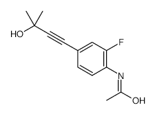 N-Acetyl 2-fluoro-4-(3-hydroxy-3-methylbut-1-ynyl)aniline - Chemical structure and product image