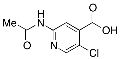  2-Acetamido-5-chloroisonicotinic Acid - Chemical structure and product image