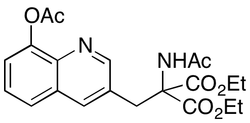  2-(Acetylamino)-2-[[8-(acetyloxy)-3-quinolinyl]methyl]propanedioic Acid 1,3-Diethyl Ester - Chemical structure and product image