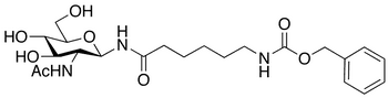  2-Acetamido-2-deoxy-N-[N-(benzyloxycarbonyl)-ε-aminocaproyl]-β-D-glucopyranosylamine - Chemical structure and product image