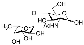  2-Acetamido-2-deoxy-4-O-(α-L-fucopyranosyl)-D-glucopyranose - Chemical structure and product image