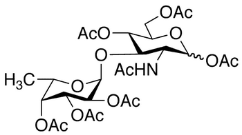  2-Acetamido-2-deoxy-3-O-(α-L-fucopyranosyl)-D-glucopyranose Pentaacetate - Chemical structure and product image