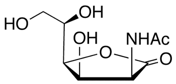  2-Acetamido-2-deoxy-D-mannono-1,4-lactone - Chemical structure and product image