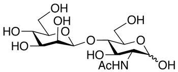 2-Acetamido-2-deoxy-4-O-(β-D-mannopyranosyl)-D-glucose - Chemical structure and product image