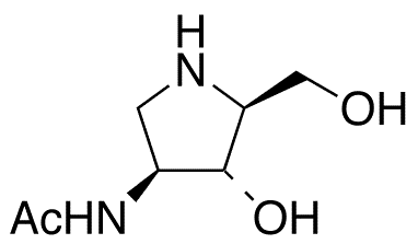 2-Acetamido-1,4-imino-1,2,4-trideoxy-L-arabinitol - Chemical structure and product image