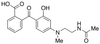 4-[N-[2-(Acetamido)ethyl]-N-methylamino]-2’-carboxy-2-hydroxybenzophenone - Chemical structure and product image