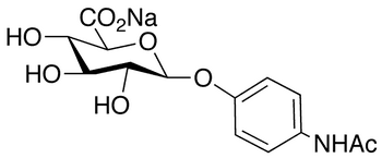  4-Acetamidophenyl β-D-Glucuronide Sodium Salt - Chemical structure and product image