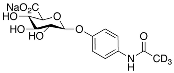 4-Acetamidophenyl β-D-Glucuronide-d3 Sodium Salt - Chemical structure and product image