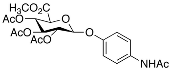  4-Acetamidophenyl-triacetyl-β-D-glucuronic Acid Methyl Ester - Chemical structure and product image