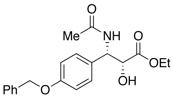 (αR,βS)-β-(Acetylamino)-α-hydroxy-4-(phenylmethoxy)-benzenepropanoic Acid Ethyl Ester - Chemical structure and product image