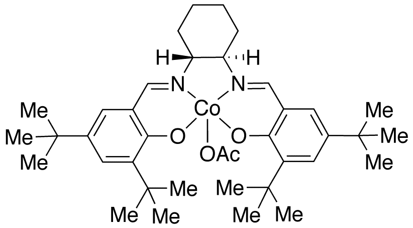 (Acetato-κO)[[2,2’-[(1R,2R)-1,2-cyclohexanediylbis[(nitrilo-κN)methylidyne]]bis[4,6-bis(1,1-dimethylethyl)phenolato-κO]](2-)]cobalt - Chemical structure and product image