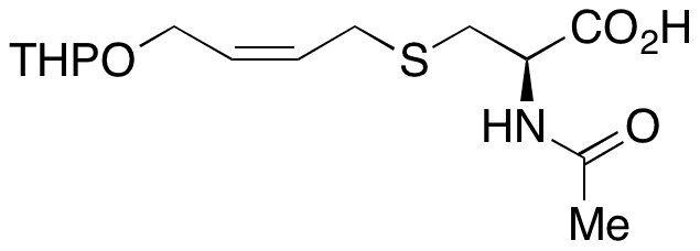 (2R)-2-Acetamido-3-(((Z)-4-((tetrahydro-2H-pyran-2-yl)oxy)but-2-en-1-yl)thio)propanoic Acid - Chemical structure and product image