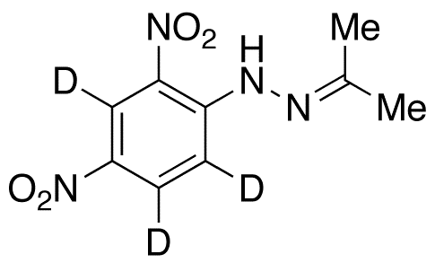 Acetone 2 4-Dinitrophenylhydrazone-d3 - Chemical structure and product image
