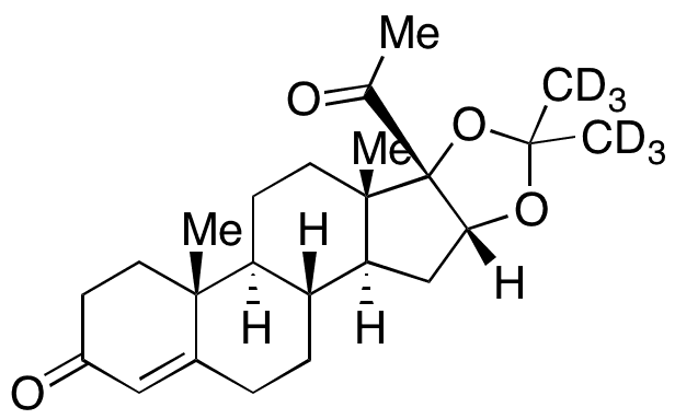  Algestone Acetonide-d6 - Chemical structure and product image