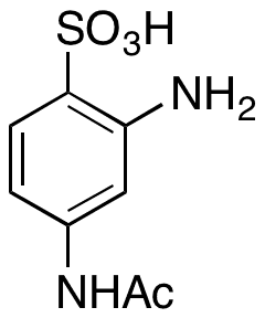 4-(Acetylamino)-2-aminobenzenesulfonic Acid - Chemical structure and product image