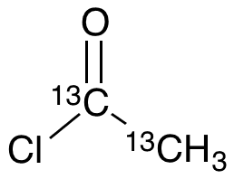 Acetyl-13C2 Chloride - Chemical structure and product image