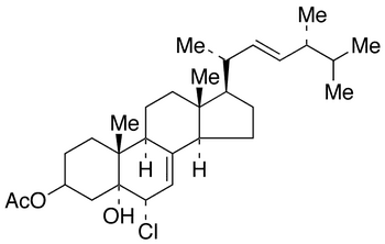 3β-Acetoxy-6α-chloroergosta-7,22-dien-5α-ol - Chemical structure and product image