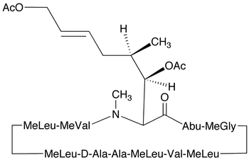  Acetoxy Cyclosporin A Acetate - Chemical structure and product image
