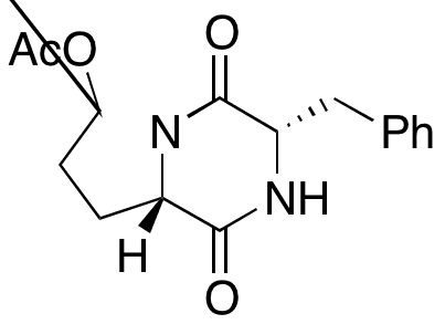 (3S,8aS)-7-(Acetyloxy)hexahydro-3-(phenylmethyl)pyrrolo[1,2-a]pyrazine-1,4-dione - Chemical structure and product image