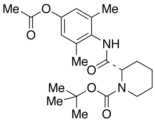 4-Acetyloxy-N-despropyl N-tert-Butyloxycarbonyl Ropivacaine - Chemical structure and product image