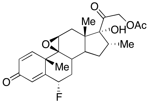 (6α,9β,11β,16α)-21-(Acetyloxy)-9,11-epoxy-6-fluoro-17-hydroxy-16-methylpregna-1,4-diene-3,20-dione - Chemical structure and product image