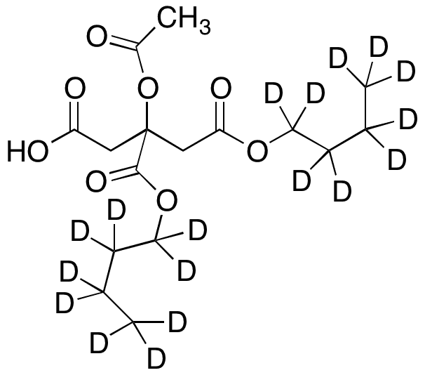 2-(Acetyloxy)-1,2,3-propanetricarboxylic Acid 1,2-Dibutyl Ester-d18 - Chemical structure and product image