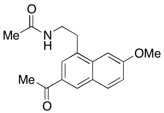 N-[2-(3-Acetyl-7-methoxy-1-naphthyl)ethyl]acetamide - Chemical structure and product image