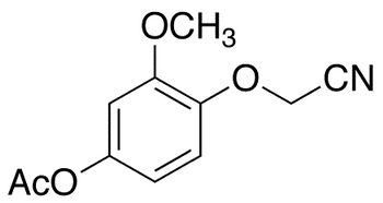 2-(4-Acetoxy-2-methoxyphenoxy)-acetonitrile - Chemical structure and product image