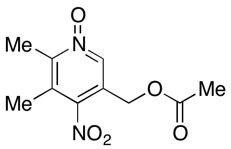 5-Acetoxymethyl-2,3-dimethyl-4-nitropyridine-1-oxide - Chemical structure and product image
