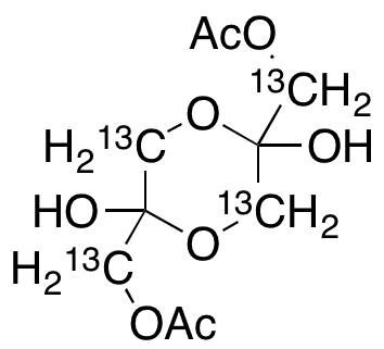 3-Acetoxy-2-oxopropanol-13C2 Dimer - Chemical structure and product image