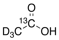 Acetic Acid-1-13C-2 2 2-d3 - Chemical structure and product image