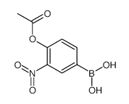 4-Acetoxy-3-nitrophenylboronic acid - Chemical structure and product image